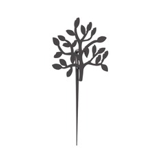 Hayat Ağacı Broş - 925 ayar siyah rodyum kaplama gümüş broş #i47gkg
