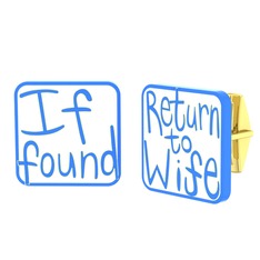 Return to Wife Kol Düğmesi - 8 ayar altın kol düğmesi (Beyaz mineli) #12wci4s