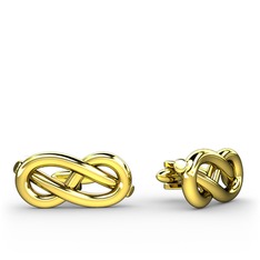 Fiador Sonsuzluk Düğüm Kol Düğmesi - 8 ayar altın kol düğmesi #q8goxh