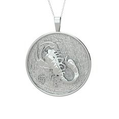 Amon Akrep Kolye - 925 ayar gümüş kolye (40 cm gümüş rolo zincir) #lewlyz