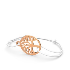 Hayat Ağacı Bileklik - 8 ayar rose altın bileklik #157hnmc