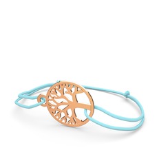 Hayat Ağacı Bileklik - 925 ayar rose altın kaplama gümüş bileklik #nefj7n