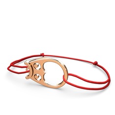 Baykuş Bileklik - 18 ayar rose altın bileklik #1258p13