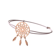 925 ayar rose altın kaplama gümüş bileklik