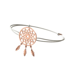 Dreamcatcher Bileklik - 18 ayar rose altın bileklik #8s0hd1