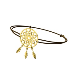 Dreamcatcher Bileklik - 18 ayar altın bileklik #terj20