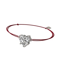Ena Kalp Bileklik - Swarovski 8 ayar beyaz altın bileklik #10sbtah