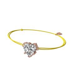 Ena Kalp Bileklik - Swarovski 8 ayar rose altın bileklik #121xmni