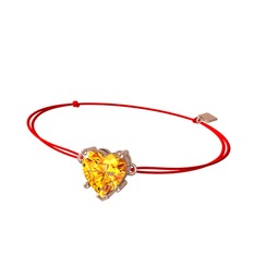 Sitrin 8 ayar rose altın bileklik