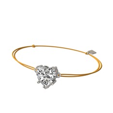 Ena Kalp Bileklik - Swarovski 18 ayar beyaz altın bileklik #14xxywr