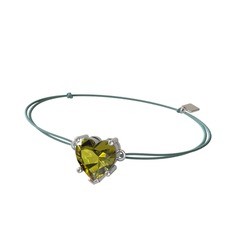 Peridot 925 ayar gümüş bileklik