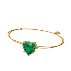 Ena Kalp Bileklik - Yeşil kuvars 8 ayar altın bileklik #19y0gzj