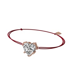 Ena Kalp Bileklik - Swarovski 925 ayar rose altın kaplama gümüş bileklik #1ftu0zm