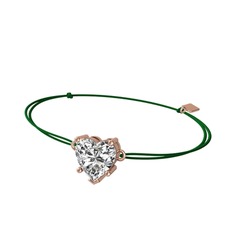 Ena Kalp Bileklik - Swarovski 925 ayar rose altın kaplama gümüş bileklik #1qscqpi