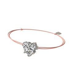 Swarovski 14 ayar beyaz altın bileklik