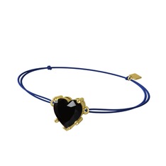 Ena Kalp Bileklik - Siyah zirkon 925 ayar altın kaplama gümüş bileklik #1rqrwgo