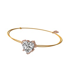 Ena Kalp Bileklik - Swarovski 18 ayar rose altın bileklik #1ukm78g