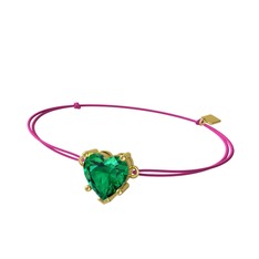 Ena Kalp Bileklik - Yeşil kuvars 18 ayar altın bileklik #2msw76