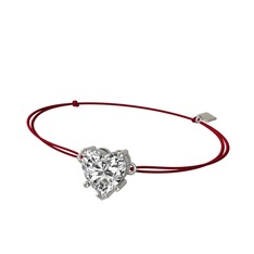 Ena Kalp Bileklik - Swarovski 8 ayar beyaz altın bileklik #3nrv89