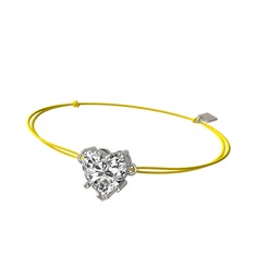 Swarovski 8 ayar beyaz altın bileklik