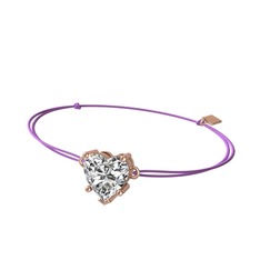 Ena Kalp Bileklik - Swarovski 18 ayar rose altın bileklik #6xk765