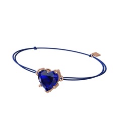 Lab safir 8 ayar rose altın bileklik