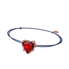 Ena Kalp Bileklik - Garnet 8 ayar rose altın bileklik #h84bhh