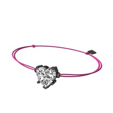Ena Kalp Bileklik - Swarovski 925 ayar siyah rodyum kaplama gümüş bileklik #hl7vgm