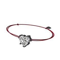 Ena Kalp Bileklik - Swarovski 925 ayar siyah rodyum kaplama gümüş bileklik #lxnxxl