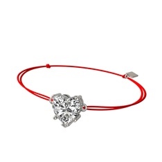 Swarovski 8 ayar beyaz altın bileklik