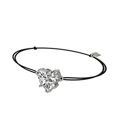 Swarovski 8 ayar beyaz altın bileklik