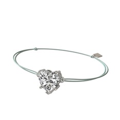 Ena Kalp Bileklik - Swarovski 18 ayar beyaz altın bileklik #w8v1to