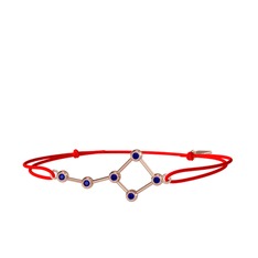 Lab safir 8 ayar rose altın bileklik