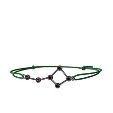 Ursa Major Bileklik - Kök yakut 925 ayar siyah rodyum kaplama gümüş bileklik #13a1l9s