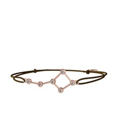Ursa Major Bileklik - Beyaz zirkon 8 ayar rose altın bileklik #13hhjda