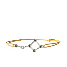 Ursa Major Bileklik - Peridot 18 ayar beyaz altın bileklik #13jwm04