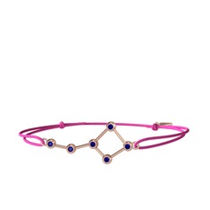 Ursa Major Bileklik - Lab safir 925 ayar rose altın kaplama gümüş bileklik #14q293s