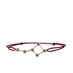 Yeşil kuvars 8 ayar rose altın bileklik