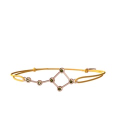 Peridot 14 ayar rose altın bileklik