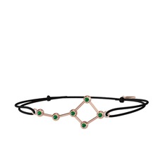 Ursa Major Bileklik - Yeşil kuvars 925 ayar rose altın kaplama gümüş bileklik #16pf8kz