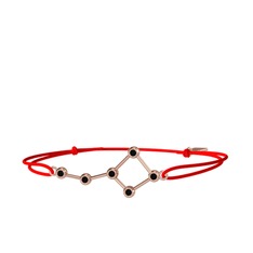 Siyah zirkon 18 ayar rose altın bileklik