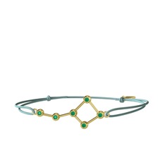 Ursa Major Bileklik - Kök zümrüt 925 ayar altın kaplama gümüş bileklik #18cefuc