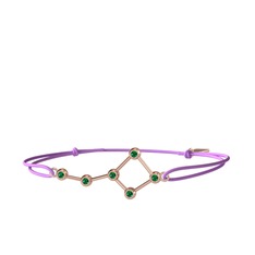 Ursa Major Bileklik - Yeşil kuvars 14 ayar rose altın bileklik #18hbokq