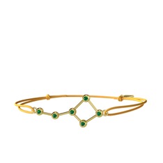 Ursa Major Bileklik - Yeşil kuvars 925 ayar altın kaplama gümüş bileklik #1aq2i3c