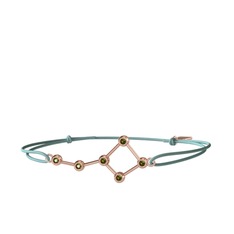 Peridot 14 ayar rose altın bileklik