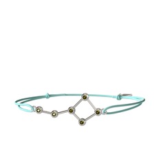 Ursa Major Bileklik - Peridot 18 ayar beyaz altın bileklik #1c1vm87