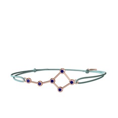 Lab safir 14 ayar rose altın bileklik
