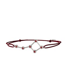 Garnet 925 ayar gümüş bileklik
