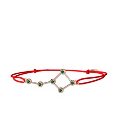 Yeşil kuvars 8 ayar rose altın bileklik