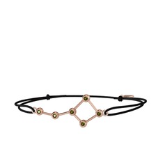 Peridot 18 ayar rose altın bileklik